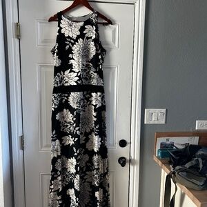 wide neck maxi summer dress